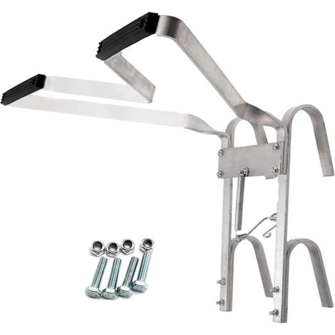 Ladder Stand Off V-Shaped Universal Ladder Standoff Downpipe Ladder Accessory Aluminum Stabiliser Rubber Bumper Helps Stop Your Ladders Slipping Sideways for Any Environment