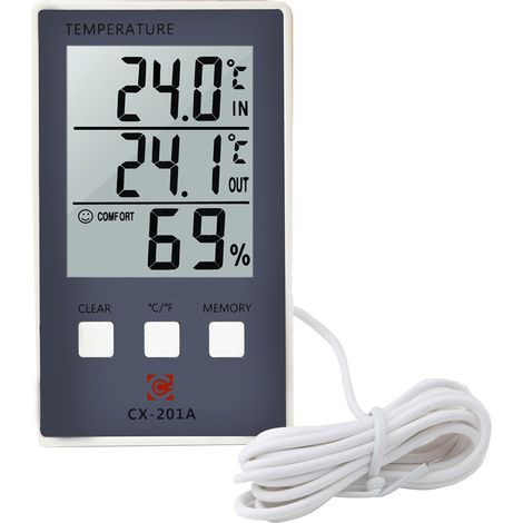 New LCD Digital Indoor Outdoor Thermometer Indoor Hygrometer Temperature Humidity Meter (1/5)