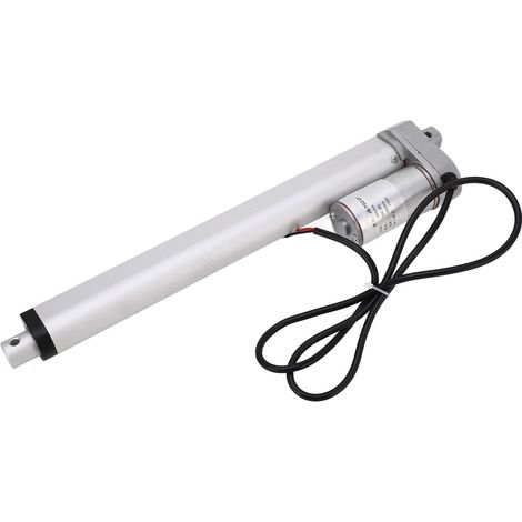 Mini actionneur électrique linéaire 750 N 250 mm 12 V pour moteurs, applications agricoles extérieures, robotique, domotique, blanc, avec télécommande. (1/5)