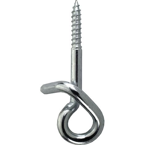 Gancio di sicurezza per altalene in ferro zincato filettto per legno 12x160 mm. 2 pz.