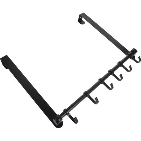 Porte manteau gain de place en alliage d aluminium avec 6