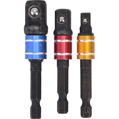 1/4-Zoll-Steckschlüsseladapter, Sechskantschaft, Vierkantkopf, Schraubendreher-Verlängerungsset (1/5)