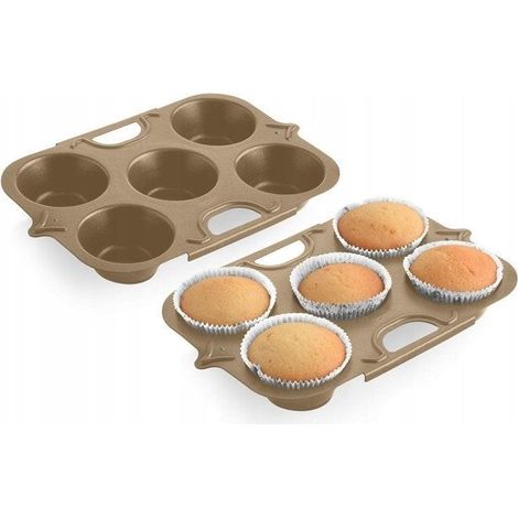 eta ETA314799020 Molde para muffins antiadherente doble