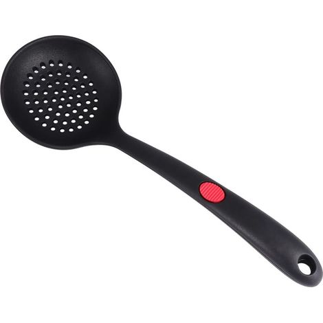 écumoire Cuisine en Silicone Noir Résistante à Chaleur (1/5)
