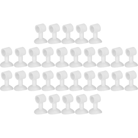 30 Pièces Butoir de Porte en Silicone, Bouchon de Poignée Anti-Choc, Coussin de Protection Adhésif Mural (1/5)