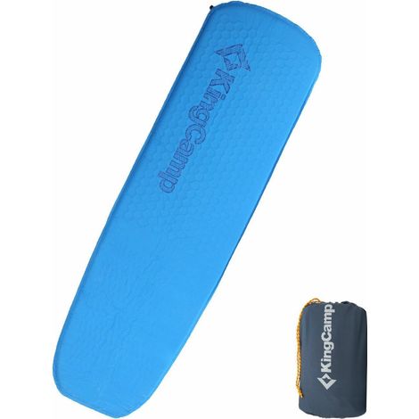 Tapis de camping autogonflant - Kingcamp - Bleu - 183 x 51 cm (1/4)