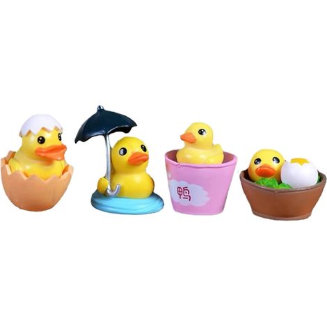Enten für Puppenhaus aus Miniatur PVC Miniatur für Garten