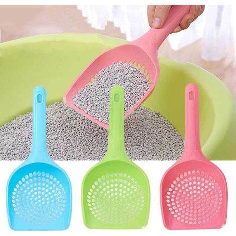 Pelle À Litière - Poignée Ergonomique En Plastique Rigide - Pour Chat - Lot De 3 (1/4)