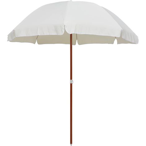 Parasol de jardin avec mât en acier 240 cm Sable (1/5)