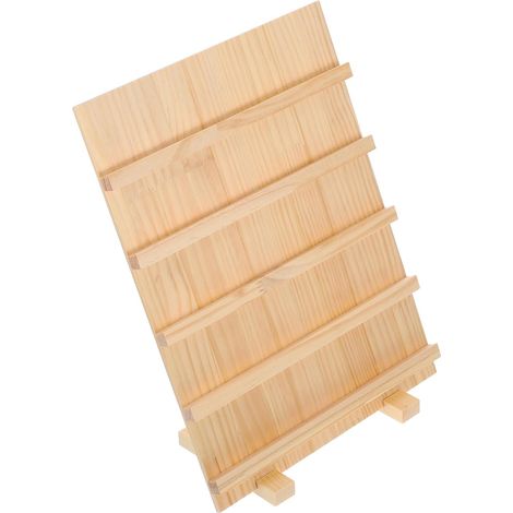 5-Tier Wooden Jewelry Display Stand with Base for Salespeople (1/5)