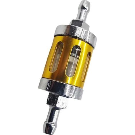 Hochleistungsfähiger, vergoldeter Metallölfilter, rostbeständig, leistungsstarke Filtration, schmutzabweisend, für Benzinmotoren. (1/5)