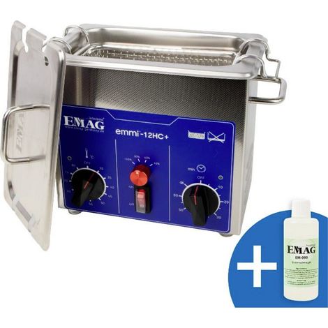 Emag Emmi-12HC Plus Ultraschallreiniger Universal 120 W 1.2 l mit Heizung