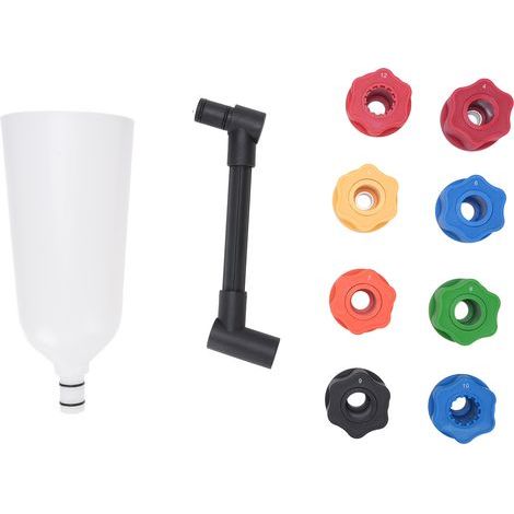 Ensemble d'entonnoirs d'huile moteur, 10 pièces, Kit de distributeur automobile anti-déversement en acier et Nylon avec 8 adaptateurs pour le changement (1/5)