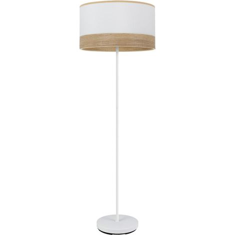FABRILAMP Olga 1xe27 Weiß/weiß-weiß-mad.clara 162x40x40 Cm Wohnzimmerboden (1/2)