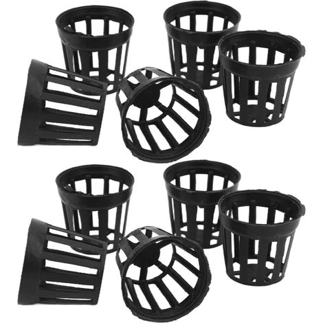 Lot de 10 gobelets en filet aquatique en plastique pour jardin, aquarium, panier de plantation pour la plantati (1/5)