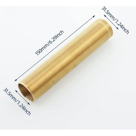 Kit de fixation pour poteau long, vis anti-desserrage en cuivre, support de robinet eau chaude/eau froide, robinet monotrou pour bac à légumes, filetage surélevé, accessoires de plomberie, kit cuivre (1/4)