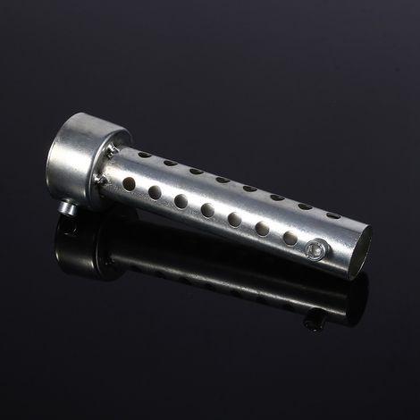 Silencieux d'échappement universel pour moto / chicane de silencieux argentée 42 mm (1/5)
