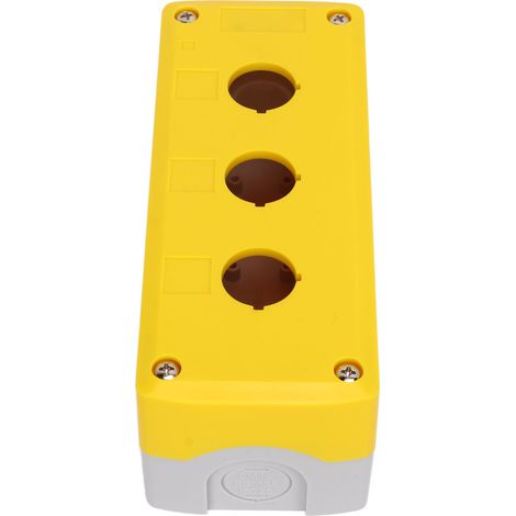Boîte à Bouton Poussoir, Boîtier de Commande Multifonctionnel Anti-corrosion avec 3 Trous et Vis pour équipement électrique (1/5)