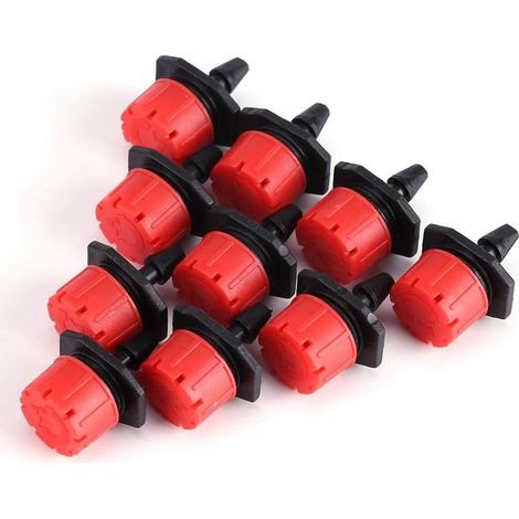 Goutteur d'irrigation, 50/100/150 pièces réglable Jardin Irrigation arrosage goutteur tête Goutte à Goutte Fleur Plantes Outils(50piece) (1/5)