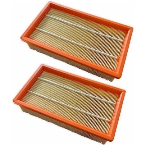 Filtre plissé plat de rechange pour Karcher NT 25/1 Ap/NT 35/1 Ap/NT 45/1 NT 55/1 NT 361 NT 561 NT 611 Tact Te M Eco Filtre de rechange Accessoires de rechange pour aspirateur 6.904-367.0,2 pièces (1/4)