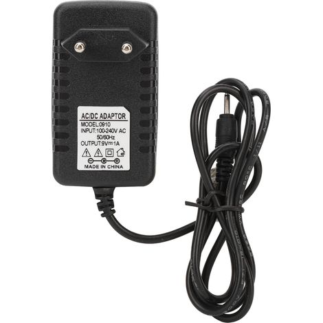 Chargeur adaptateur 9V 1A 50-60Hz Alimentation compatible ponceuse à ongles, prise UE 100-240V (1/5)