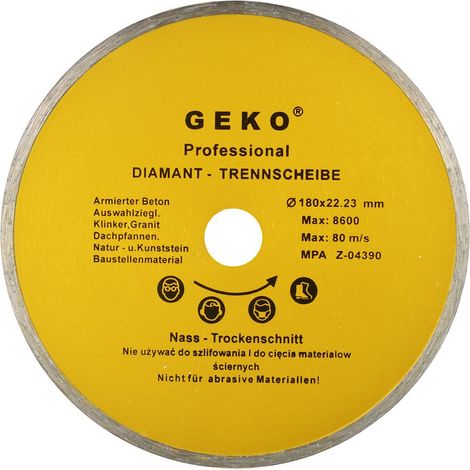 Disco de diamante 180 mm x 22,23 Geko completo (50)