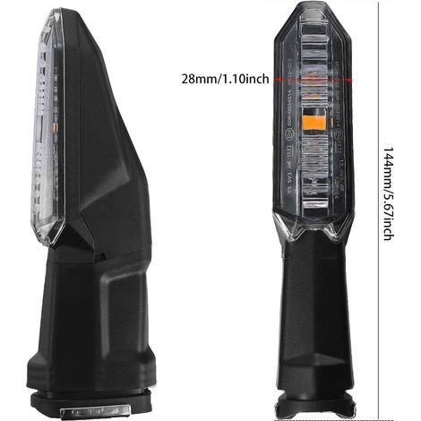 Indicatori di direzione a LED per moto, 2 pezzi, alta luminosità, 12V, compatibili con Versys 650 1000 X250/X300 Z1000R (1/5)