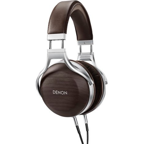 Casque Supra-auriculaire - Denon - AHD5200 - Bois Zebrano - 50 mm - Filaire - Confort Optimal (1/5)
