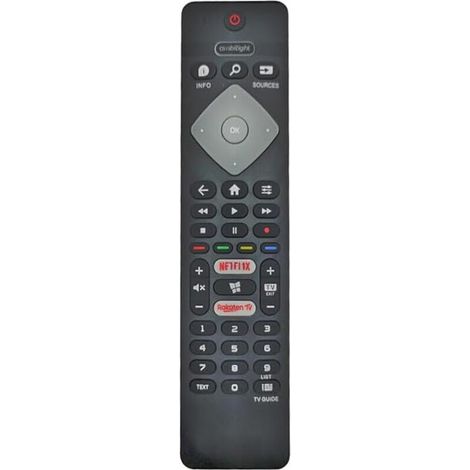 Ersatz-Fernbedienung für Philips-Fernseher (Universalfernbedienungen: 43PUS6754/12, 43PUS7394, 50PUS6704, 58PUS650465, 65OLED804/12)