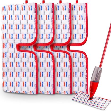Tampons de vadrouille en microfibre pour Vileda 1-2 Spraymax Vaporisateurs Réutilisables, tampons de nettoyage pour vadrouilles Humides et Sèches (1/5)