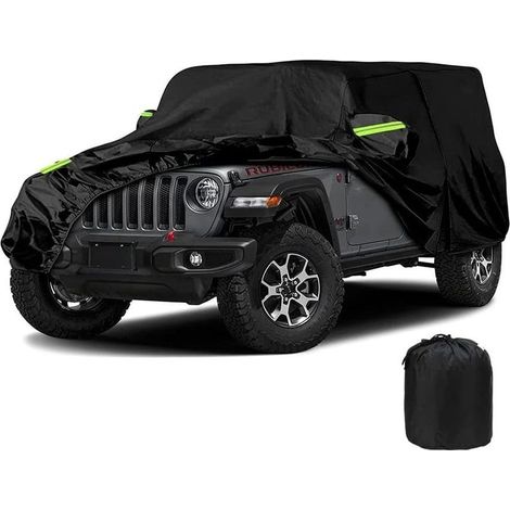 Cover of protection waterproof for Jeep Wrangler 2 doors Fabric oxford 210D Waterproofing 100 % Protection UV Strap cutting-wind (1/5)