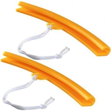 Pair AHLSEN 2 Pièces Protection de Jante avec Trous et Cordes Protecteur, Outil de Protection de Roue de Jante pour Moto Bicyclettes Convient pour Le Remplacement des Pneus de Motos (1/4)