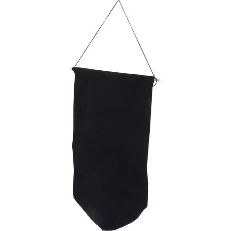 Wand-Display-Flagge, leer, dekorativ, groß, zur Aufbewahrung von Stecknadeln und Etiketten geeignet, Größe S, Schwarz (1/5)