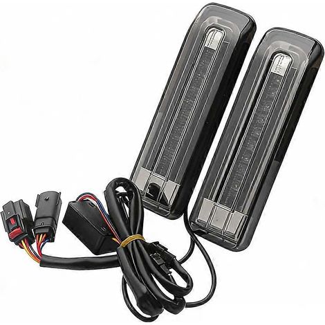 Luz trasera LED para moto Harley Touring Road Glide Ultra (a partir de 2014), con luces encendidas y luces integradas en las bolsas.