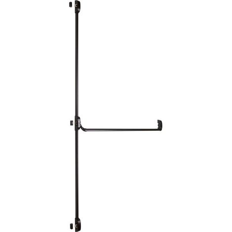 Serrure anti-panique 3 points latéraux – Pêne anti-intrusion – Compatible portes 1 ou 2 vantaux – Norme NF EN 1125 – Couleur noir