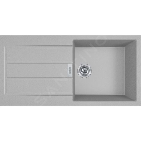 Franke Sirius 2.0 - Évier en tectonite S2D 611-100, 1000x500 mm, gris 143.0651.011 (1/2)