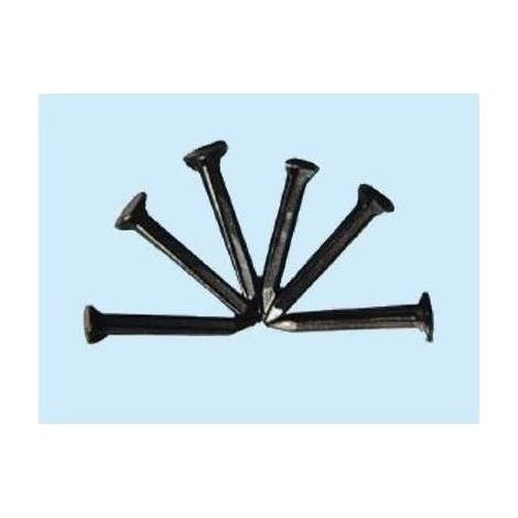 Clous Sellerine oxydés bleus 12 mm – tête large – paquet de 2,5 kg