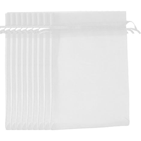 Sac En Organza - 13 x 18 cm - Pour Cadeaux, Bijoux, Lavande, Faveurs De Mariage - Lot De 50 (1/5)