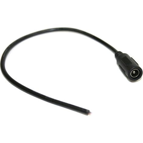 Cable Conexión Jack Hembra Tira LED 12/24V Negro (1/2)