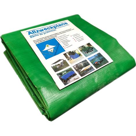 Bâche en tissu 150 g, 3 m x 4 m bâche de recouvrement, bâche de bateau, bâche universelle, bâche (1/3)