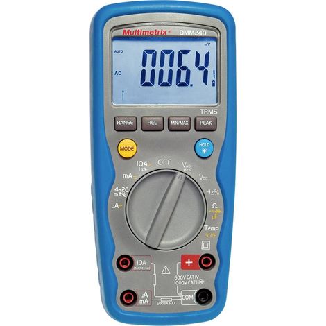 Multimetrix DMM 240 Multimètre numérique étanche (IP67) CAT III 1000 V, CAT IV 600 V Affichage (nombre de points): 4000 (1/5)