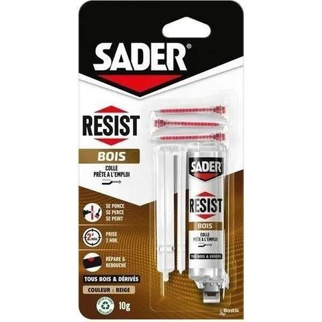 Sader Colla di riparazione epoxy bi-componente marrone 10g