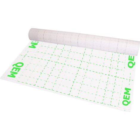QEM – Pare-vapeur 90 g/m² – Longueur 25 m – Surface couverte 25 m² – Étanchéité à l'air pour isolation efficace