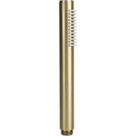 Pommeau de Douche à Main de Salle de Bain, Pommeau de Douche à Barre Ronde en Cuivre Massif G1/2 Pommeau de Douche Haute Pression Pulvérisateur pour Fournitures de Salle de Bain(d'or) (1/4)
