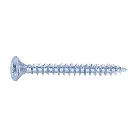 Vis agglo - Fixpro - Tête fraisée - PZ - Acier zingué - 5 x 50 mm - Boîte de 250 (1/5)
