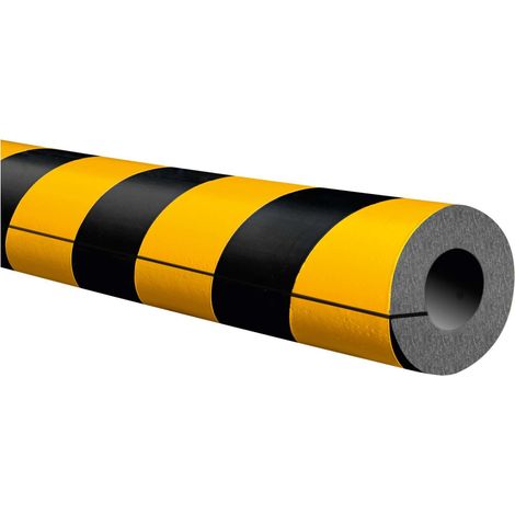 MORAVIA Vollrohrschutz Kreis 25/75 PU gelb/schwarz 1000mm (1/4)