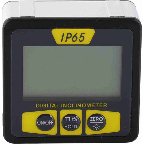Boîtier d'inclinomètre numérique étanche à la poussière et à l'eau, inclinomètre numérique IP65, jauge d'angle, niveau multifonctionnel, règle d'angle, mesureur de pente (1/5)