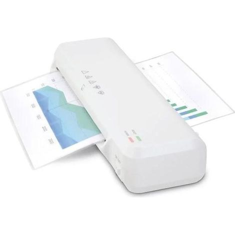 ORION91oficial® - Plastificadora A4 Blanco  Incluye 5 láminas - spaziORION91 (1/5)