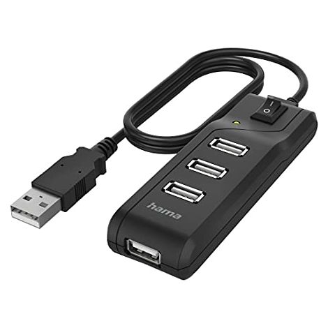 Hama hub usb a 20 switch 4 porte 480 mbits nero (1/4)