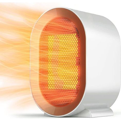 Radiateur Soufflant - 1200W - Silencieux - Faible Consommation - Chauffage Rapide (1/5)